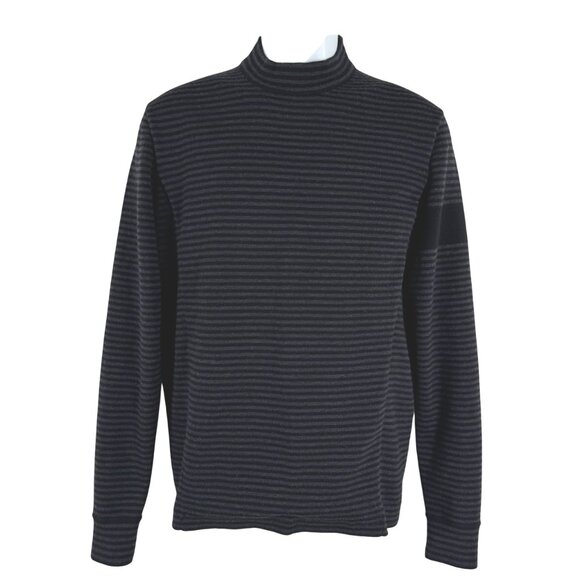 Rapha Merino Stand Collar Knit Sweater Mens Small Striped Wool Blend FS-1408 - Picture 1 of 9